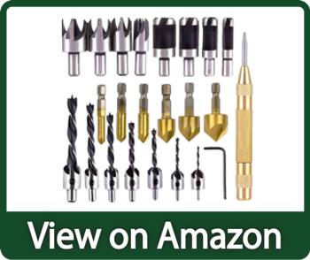 Rocaris 23-Pack Woodworking Chamfer Drilling Tool
