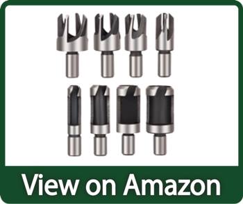 Rocaris 8pcs Wood Plug Cutter Drill Bit Set